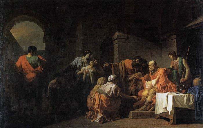 unknow artist Belisarius Receiving Hospitality from a Peasant Who Had Served under Him oil painting picture